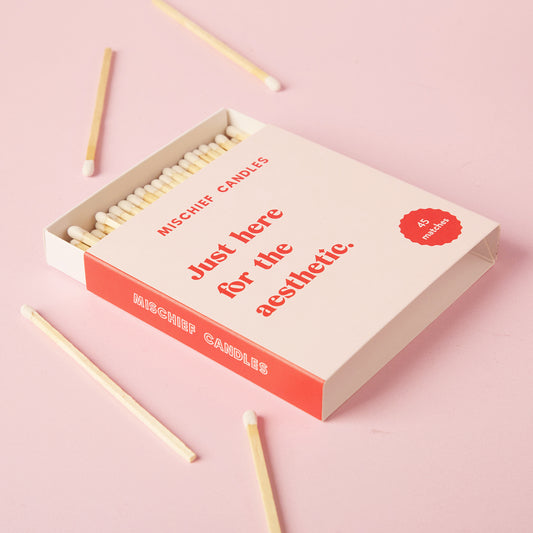 Mischief Candles Large Matchbox Just Here for the Aesthetic