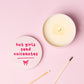 Hot Girls Send Voice Notes Pink Tin Candle