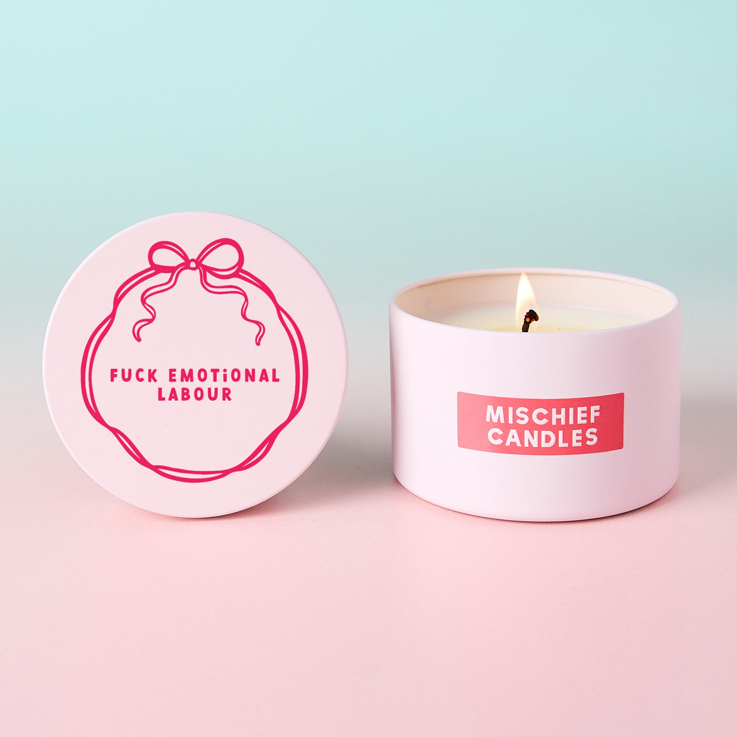 Honest Pink Tin Candles