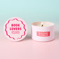 Book Lovers Club Pink Tin Candle