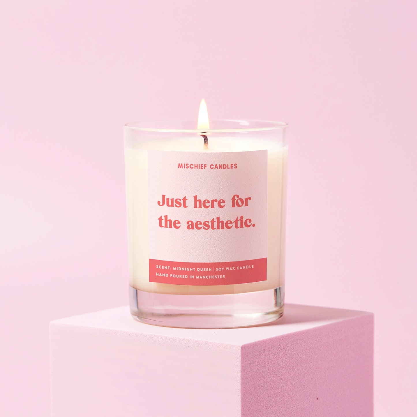 Funny Aesthetic Candle Gift Just Here for the Aesthetic
