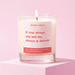 Funny Anniversary Gift Candle You and Me Always and Forever