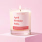 April Birthday Gift Funny Gift Candle April Birthday Babe