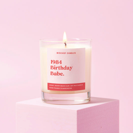 40th Birthday Gift Funny Candle 1984 Birthday Babe