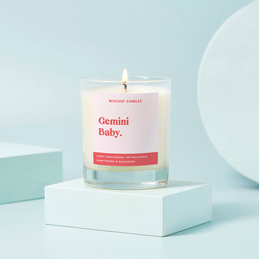 Gemini Birthday Gift Funny Zodiac Candle Gemini Baby