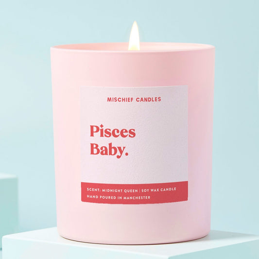 Pisces Birthday Gift Funny Zodiac Birthday Candle Pisces Baby