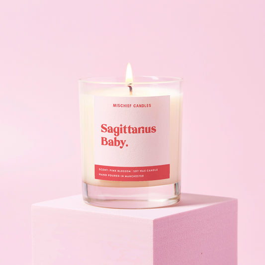 Sagittarius Birthday Gift Funny Zodiac Candle Sagittarius Baby