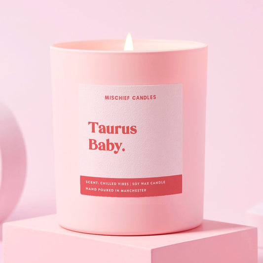 Taurus Birthday Gift Funny Zodiac Birthday Candle Taurus Baby