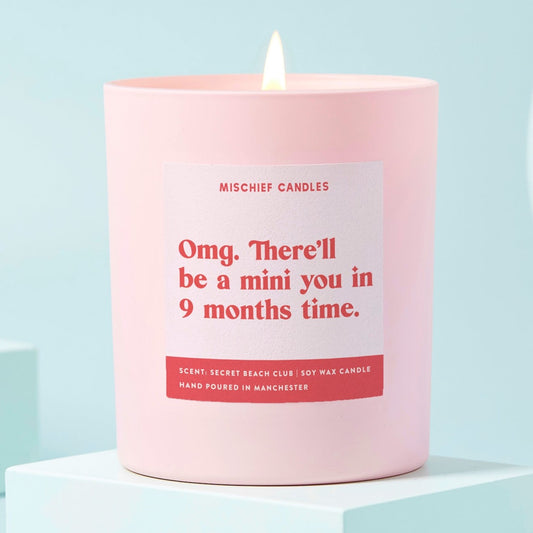 Baby Shower Gift New Baby Candle A Mini You in 9 Months