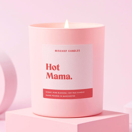 New Baby Gift Funny Baby Shower Candle Hot Mama