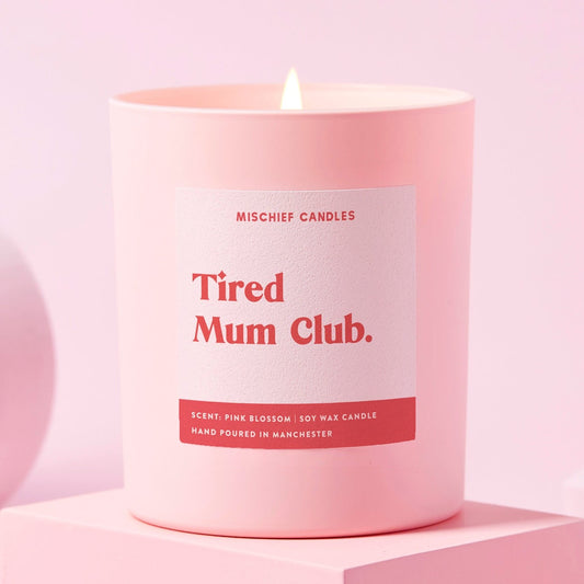 New Baby Gift Funny Baby Shower Candle Tired Mum Club