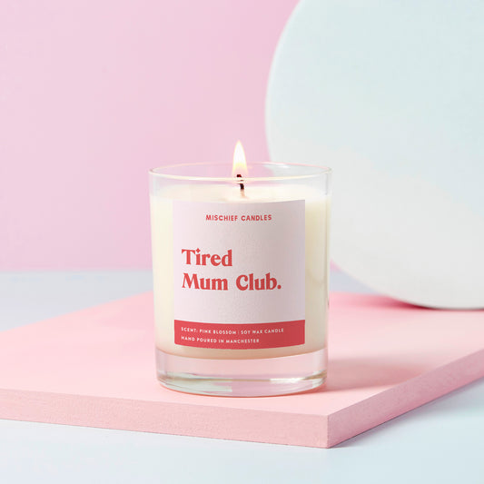 New Baby Gift Funny Baby Shower Candle Tired Mum Club