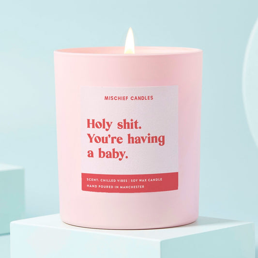 New Baby Gift Funny Baby Shower Candle You're Having a Baby