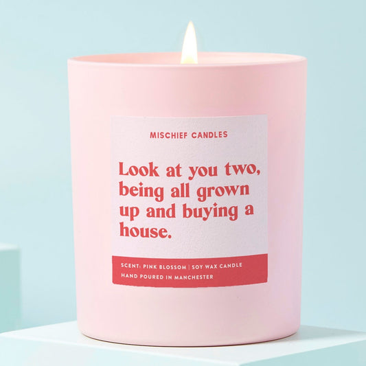 New Home Funny Gift Candle All Grown Up and Buying a House